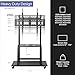 VIVO Heavy Duty Mobile TV Cart for 42 to 100 inch Screens up to 330 lbs, LCD LED OLED 4K Smart Flat and Curved Panels, Max 800x600 VESA, Metal AV Shelf, Locking Casters, Black, STAND-TV100C