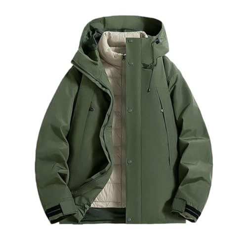 Doudoune d'extérieur amovible homme blouson chaud pour randonnée et voyage