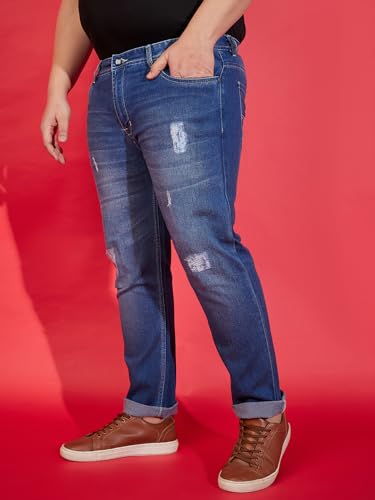 Image of Bigbanana Plus Size Men's Regular Fit Washed Jeans