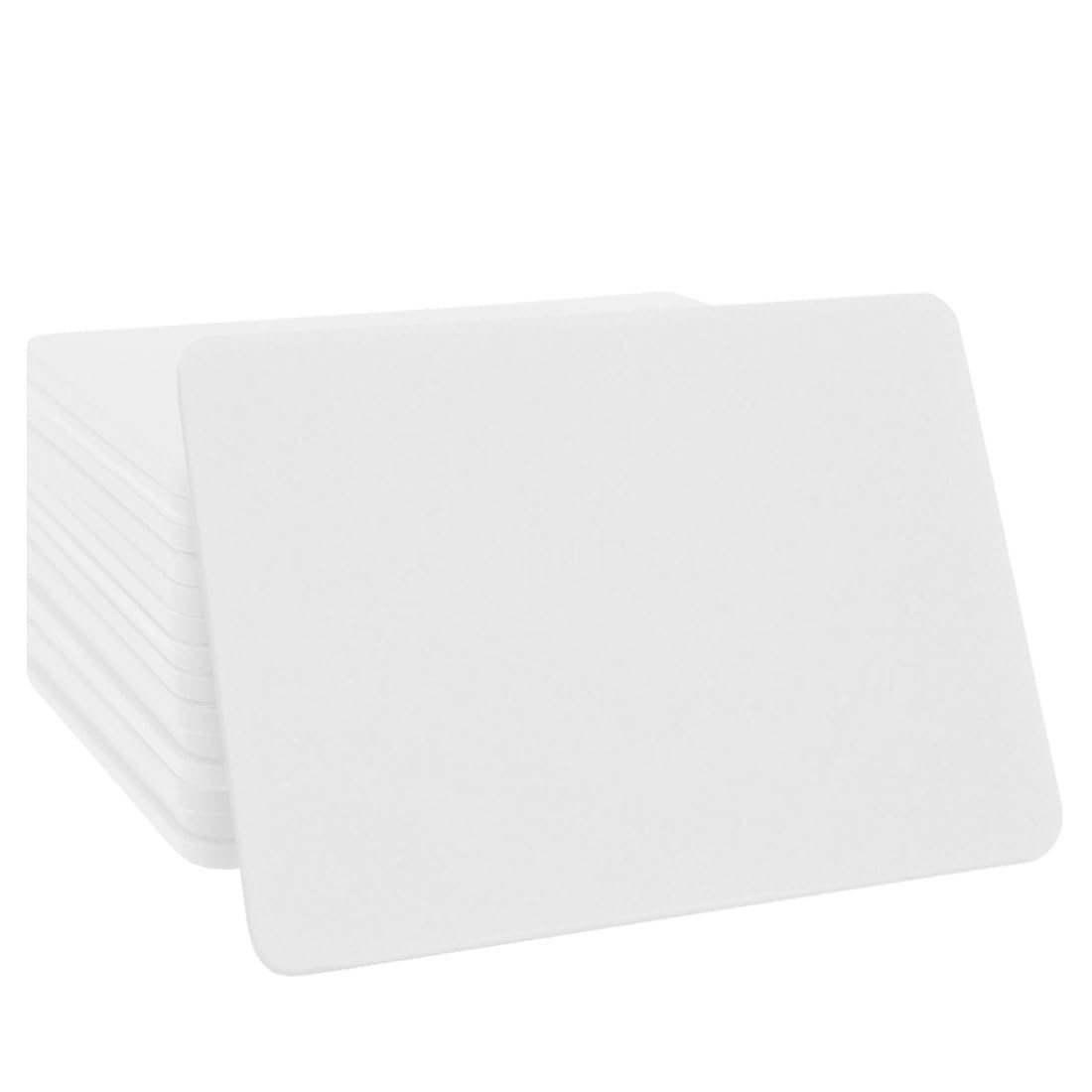 Jetons vierges rectangle blanc CombiCraft - 85 x 55 mm - 100 pièces