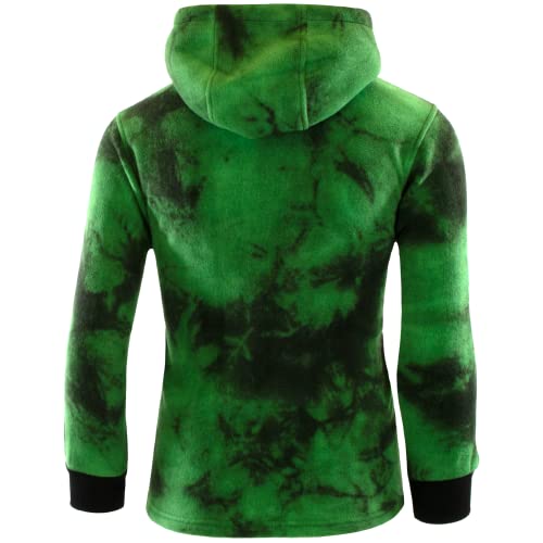 Minecraft Video Game Creeper Boy's Pull Over Fashion Hoodie Sweatshirt For Kid's (Green Wash, 5/6 #TOP4