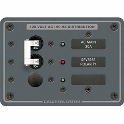 Blue Sea 8029 Marine AC Main +1 Position Breaker Panel W/LEDs Marine RV Boating Accessories