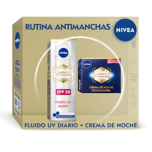 NIVEA Cellular LUMINOUS 630 Pack Anti Blemish Anti Aging Treatment Advanced Treatment Set with FP50 Day Cream (1 x 40 ml) and Night Cream (1 x 50 ml) for an even and luminous skin