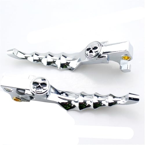 Palanca de freno de embrague estilo calavera para rodadas en Harley Davidson 7
