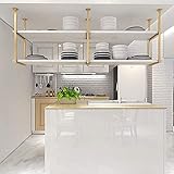 Estantes Flotantes Estante De Techo De Madera Maciza De Hierro, Soporte De Flores Tipo Techo De Estilo Europeo, Estante De Almacenamiento para Bares/Restaurantes/Cocinas, Colgante