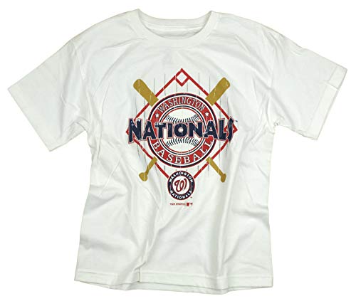 Outerstuff MLB Boys Youth (8-20) Washington Nationals Short Sleeve T-Shirt, Large (14-16)