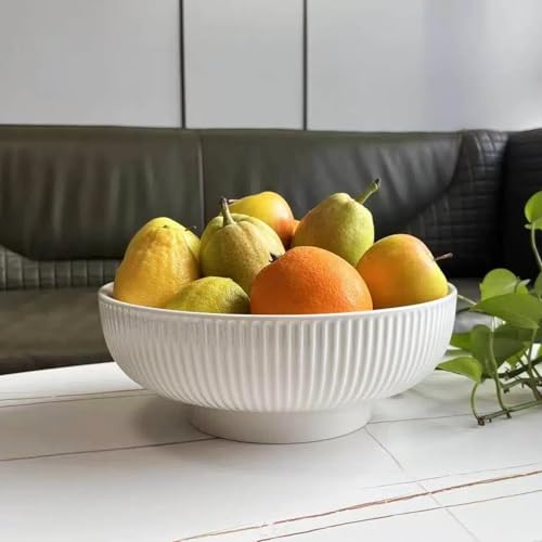JolieJulie Ceramic Fruit Bowl,10.5' Decorative...