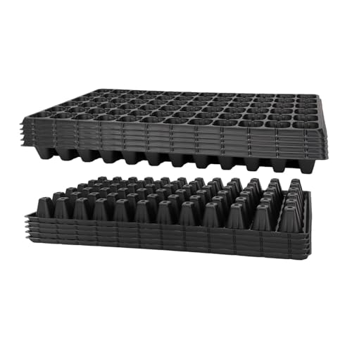 Sharplace 10 PCS Plateaux de Semis, Culture des Plantes Plateau, Plateau de Semis Croissance Plateaux avec des Trous de Drain, Pépinière de Semis en Plastique pour La Maison de Jardin, 72 Trous