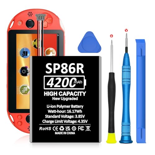 SP86R - Bateria recarregável para PlayStation Vita, 3000 mAh, para PS PSV Slim, PSV 2000, PCH-2000, PCH-2007+