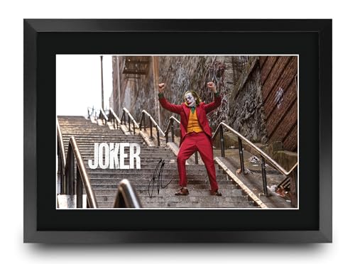 HWC Trading Joker Scene 1 Gifts Printed Signed Autograph Picture for Movie Memorabilia Fans - A3 Framed