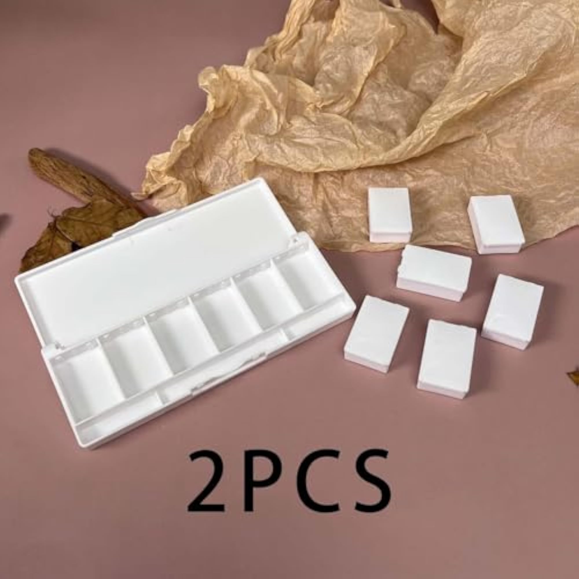 2x Empty Refillable Container for Eyeshadow