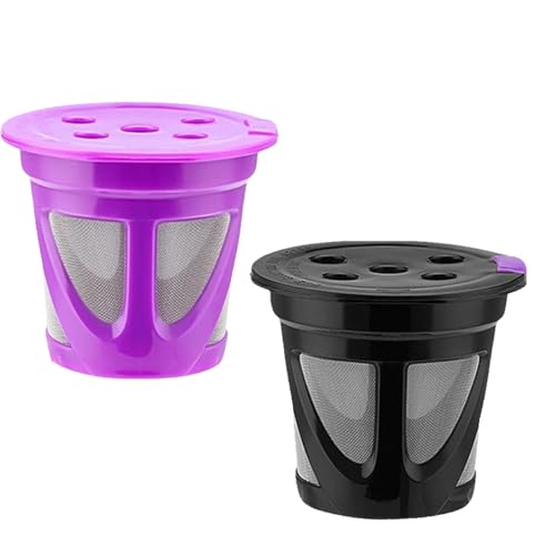 GAROZATION Filtros de Cápsula de Café Reutilizables y Diseño de Múltiples Agujeros 2 Piezas Pantalla de Acero Inoxidable para Estación de Café