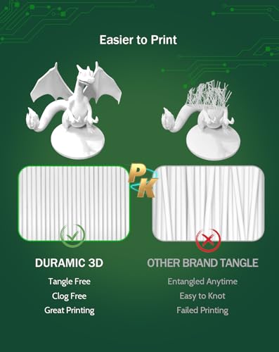 Image of DURAMIC 3D PLA Filament Basic for 3D Printer Neatly Wound Easy Printing | 3D Printing Filament 1.75mm, Dimensional Accuracy + /- 0.02 mm, Fit Most FDM 3D Printers 1KG PLA White