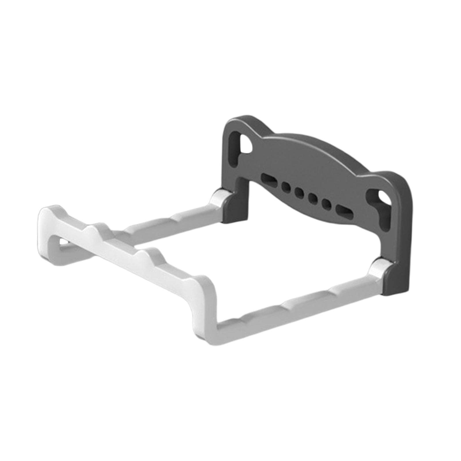 Gralara Foldable Washbasin Hanger, Wall Hanging Washbasin Stand,Waterproof, Punch Free Basin Storage Rack Washbasin Rack for Household Bathroom Toilet, Gray