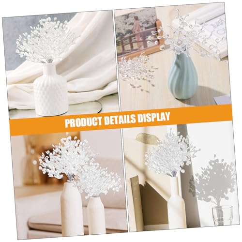Fleurs artificielles avec perles décoratives GALPADA pour vase et bureau - 4