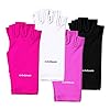 MelodySusie-Protection-UV-Glove-for-Nail-Lamp-Professional-UPF50-Gel-Manicure-Gloves-Nail-Art-Skin-Care-Fingerless-Anti-UV-Sun-Glove-Protect-Hands-from-UV-HarmWhite MelodySusie Protection UV Glove for Nail Lamp, Professional UPF50+ Gel Manicure Gloves, Nail Art Skin Care Fingerless Anti UV Sun Glove Protect Hands from UV Harm(White)