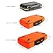 Goture Small Tackle Box, Waterproof Fishing Lure Boxes, Storage Case Bait Plastic Accessories Containers Orange SMALL 7.8'' X 4.2'' X 1.8''