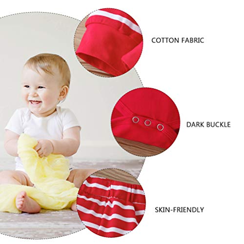 KESYOO Conjunto de 3 Peças/Conjunto de Roupa de Bebê Natalino Conjunto Bodysuit de Manga Longa Natal