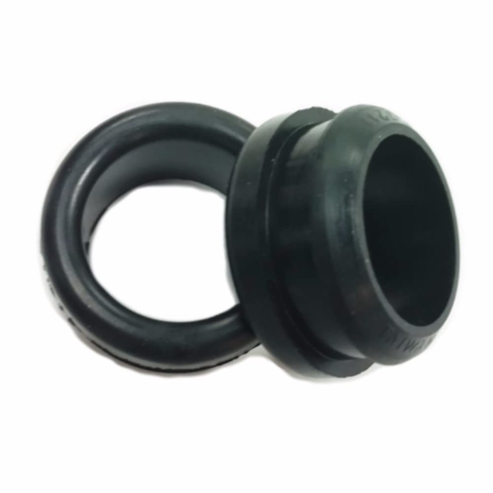 Pirate Mfg 1-1/4" OD Rubber Grommet w/ 1/4" Wide Groove, 1" ID for Steel V/C Breather, Pair