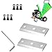 4 PCS Wood Chipper Blades - Wood Chipper Shredder Blades Replacement Compatible with Landworks, Superhandy LCE12, Greatcircleusa GUO054, GARDENBEAUT S1/S3, GreatCircleUSA and EFCUT C30, C30 Mini