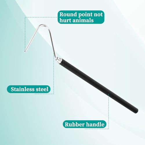 Image of 40 Inch Snake Hook, Large Retractable Snake Grappling Hook, Stainless Steel Snake Pick-Up Tool, Extensible Pet Snake Accessories for Ball Python