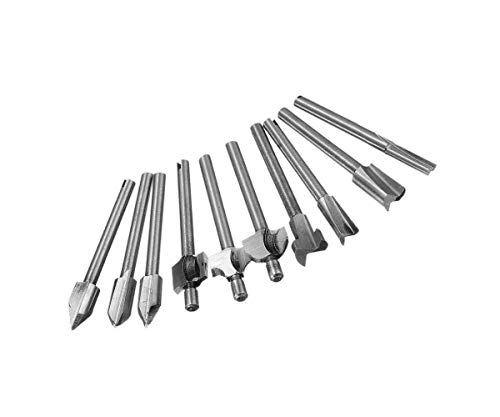 Jeu de fraises mini 3.175 mm (10 pièces) pour gravure CNC