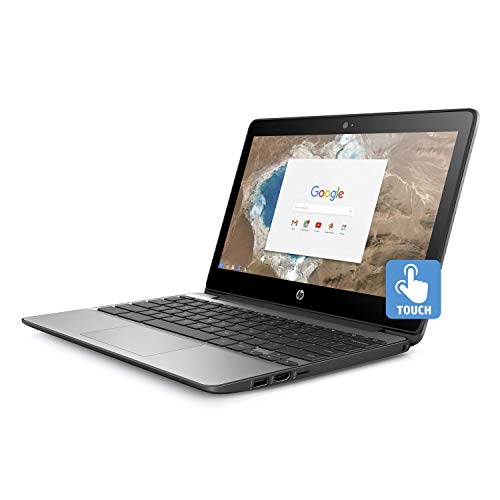 Image of HP 11.6in 11-v020nr HD IPS Gorilla Glass Touchscreen Chromebook, Intel Celeron N3060 Dual-Core, 4GB DDR3, 16GB SSD, 802.11ac, Bluetooth, Chrome OS (Renewed)