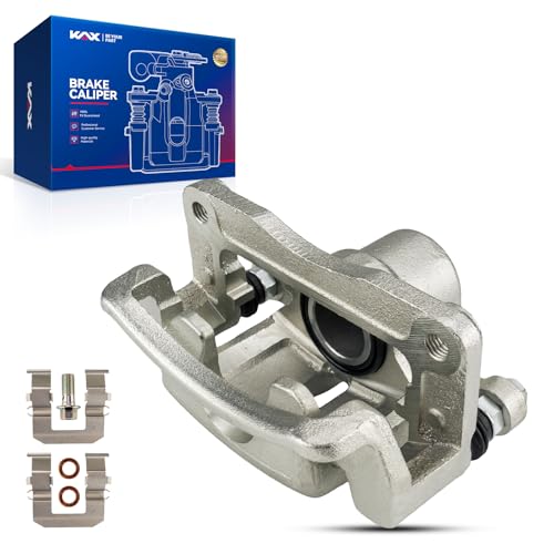 Image of KAX Rear Left Disc Brake Caliper Assembly Fit for 2007-2017 Chevrolet Equinox, 2010-2017 GMC Terrain, 2012-2015 Chevrolet Captiva Sport, 2008-2010 Saturn Vue, 2007-2009 Pontiac Torrent, 18B5040