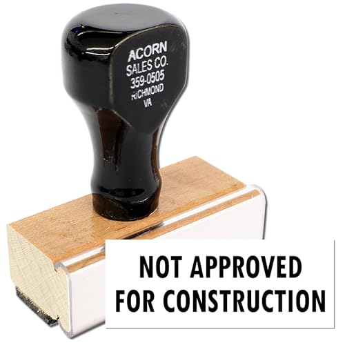 Tampon caoutchouc Not Approved For Construction marquage plan - 6