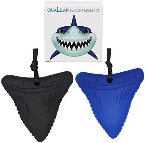 Chew Necklace for Kids Boys - Silicone Chew Pendant Jewelry for Autism, ADHD, Baby Nursing or Special Needs - Chewing Necklace for Boys (Black+White)