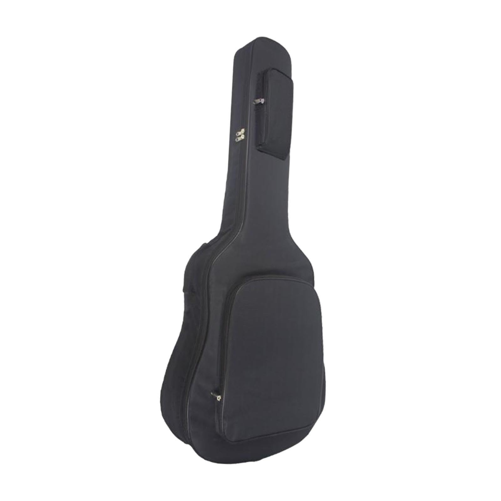 kowaku Housse de Guitare 36" à 38" en Sac à Dos, Housse de Protection en Tissu Oxford à Rembourrage Épais et Imperméable, Étui de Guitare avec Poignée et Poche Accessoires, pour Voyage, Noir