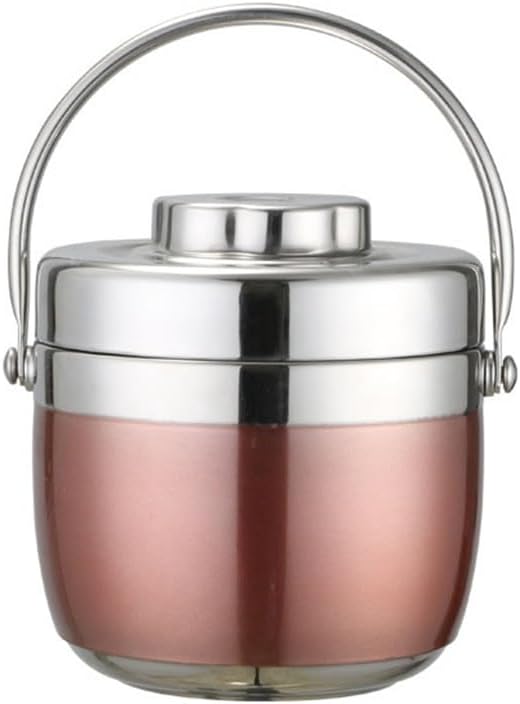 Stainless Steel Insulated Pot Non-magnetic Bento Box Colorful Body Wire Handle
