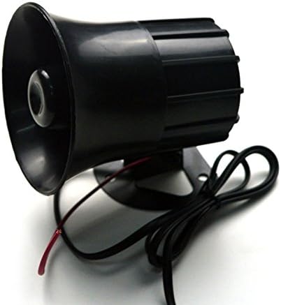 Auto Car Truck 12V Black Megaphone Loud Air Horn Siren with MIC Speaker 6 Sounds