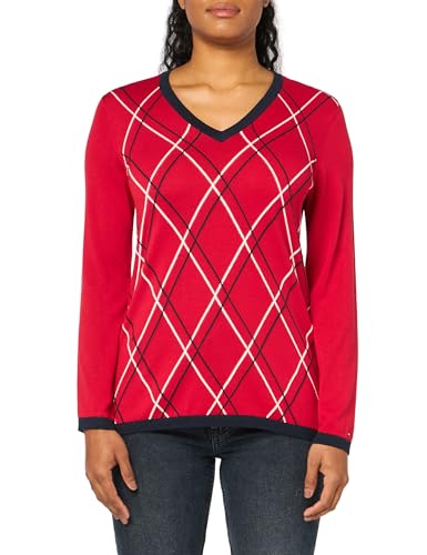 Image of Tommy Hilfiger Womens Classic Fit Lightweight V-Neck Sweater