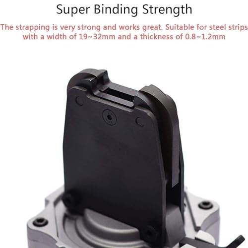 Máquina de flejado de acero neumática para correas de metal de 32 mm 8