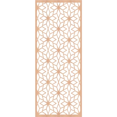 Image of Lake Decorative Pierced Fretwork Wood Wall Panels, 15 3 /8 inchW x 39 3 /8 inchH x 1 /4 inchT, Alder