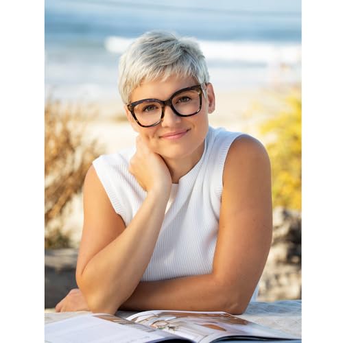 Image of Blue Planet Cat Eye Glasses for Women and Men - Blue Light Blocking Glasses, Cat Eye Glasses Frames, Bluelight Blockers
