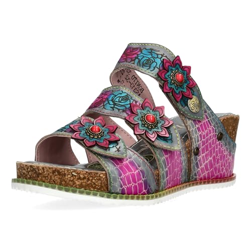 Mules en cuir Laura Vita Bonito 42, sandales artisanales de luxe pour femme