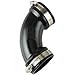 WORLDWIDE SOURCING QL-150 Qwik Elbow, 90 Deg, 1-1/2 in, 4.3 Psi, PVC