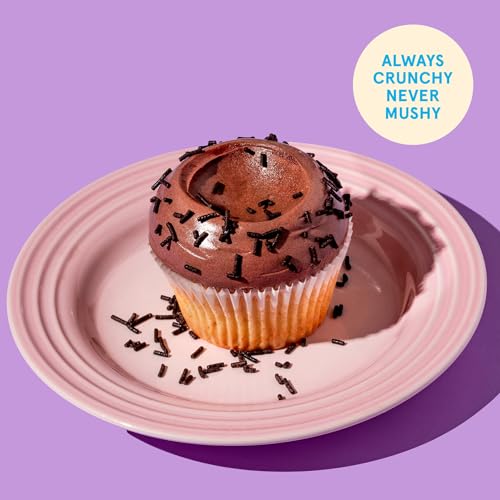 Image of Fancy Sprinkles Chocolate Crunchy Jimmies | Brownie Flavored Chocolate Sprinkles for Cake, Cupcake & Ice Cream | Classic & Funfetti Baking | Everyday & Birthday | 1 Pack (0.5c)