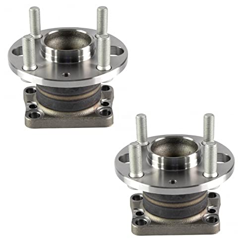 Image of TRQ Rear Left and Right Wheel Bearing and Hub Assembly Set 2 Piece Compatible with 2011-2014 Mazda 2
