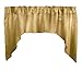 Zen Creative Designs Solid Shiny Satin Swag Window Valance Home DÃ©cor Bedroom Nursery Kitchen Window (Gold)