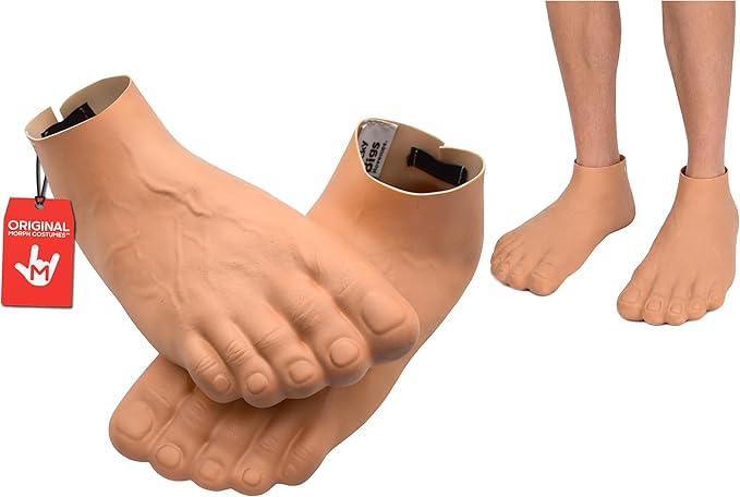 Nicky Bigs Novelties Fake Foot, Big Foot, Big Toe Slippers, Weird Stuff, Funny Slippers For Men And...