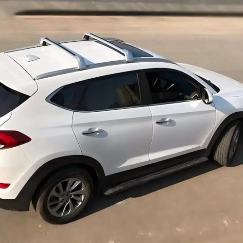 Barras de baca bloqueables y portabicicletas de techo ajustable para Hyundai Creta GS GC 6