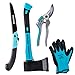 Produktbild VITAPUR 4-teiliges Gartenset Werkzeug Garten Set - Baum Set | Klappsäge, Gartenschere, Axt Beil und Gartenhandschuhe