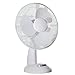 Delikatne elementy 30,5 cm plastikowy wentylator stołowy z 3 ustawieniami prędkości i osłoną siatkowej kratki, łatwe w użyciu sterowanie przyciskami, mocny silnik 40 W biały, jeden rozmiar