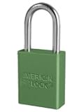 Green Safety Lock-Out Padlock Aluminum BO - 1 Each