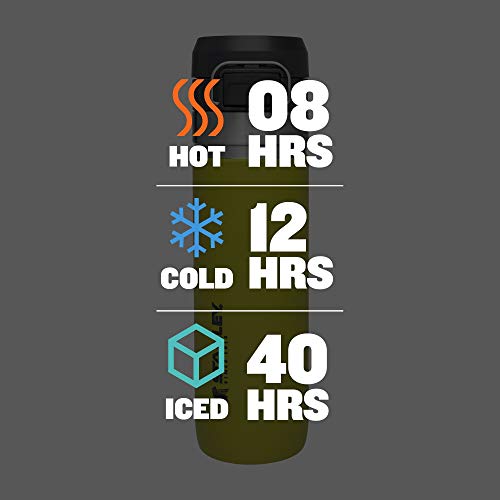 Image of Stanley Quick Flip GO Water Bottle 24 oz | Push Button Lid | Leakproof and Packable for Travel and Sports | Insulated Stainless Steel | BPA-Free | Aloe