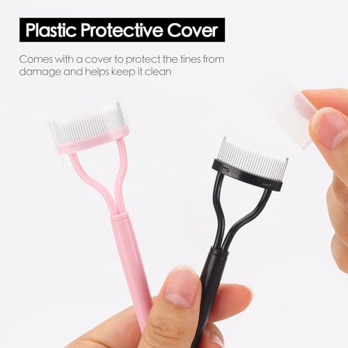 2 peças de ferramentas de separação de cílios, pincéis de rímel, pente de cílios para pentear, separ