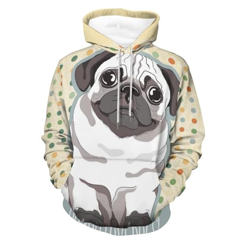Sweat Chien Carlin Idée Cadeau Originale Unisexe S